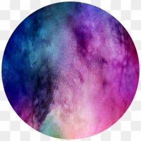 Watercolor Purple Circle Png, Transparent Png - paint circle png