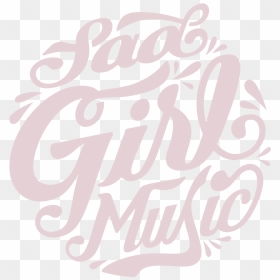 Sad Girl Png , Png Download - Calligraphy, Transparent Png - sad girl png