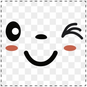 Winky Face Light Switch Sticker - Wink Face Vector, HD Png Download - winky face png