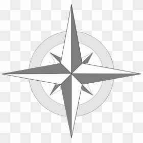 North South East West Symbol On Map , Png Download - Transparent North East South West, Png Download - map compass png