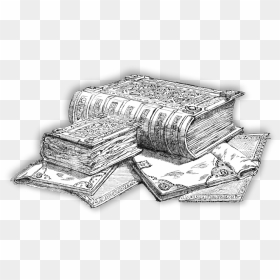 Cash Drawing Pile - Old Book Drawing Png, Transparent Png - pile of cash png