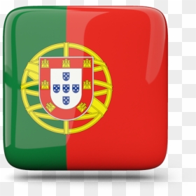 Glossy Square Icon - São Tome And Principe Flag Portuguese, HD Png Download - portugal flag png