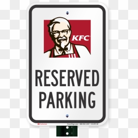 Reserved Parking Sign, Kfc - Kfc, HD Png Download - male sign png