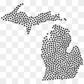 Line Art,polka Dot,line - Michigan Electoral Map 2012, HD Png Download - dot line png