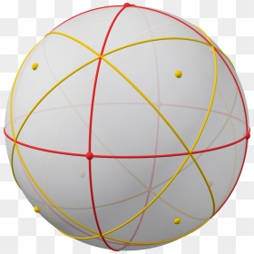 Spherical Polyhedron With Great Circles, 8 Ry - Circle, HD Png Download - great ball png