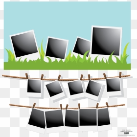 Polaroid Frames Vector Set Free Vector - Transparent Clip Polaroid Frame Png, Png Download - polaroid vector png