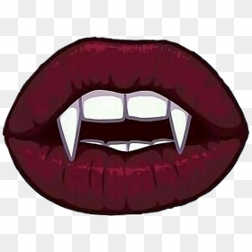 Transparent Lips - Clipart Vampire Lips, HD Png Download - papel rasgado png