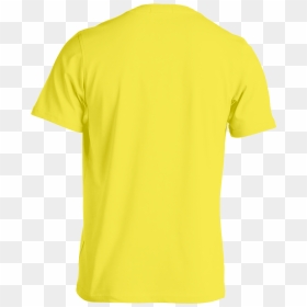 Custom Tee Template Yellow Back - Yellow Tshirt Back Template, HD Png Download - t-shirt template png
