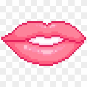 #lips #kiss #red #pink #white #theeth #beso #labios - 49ers Logo Pixel Art, HD Png Download - beso png