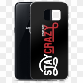 Stay Crazy White Mockup Case With Phone Default Samsung, HD Png Download - samsung galaxy s7 png