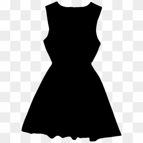Silhouette Little Black Dress Clip Art - Little Black Dress Transparent Background, HD Png Download - black dress png