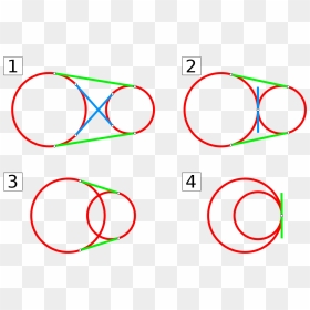 Rectas Tangentes Comunes A Dos Circunferencias, HD Png Download - vectores lineas png