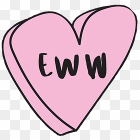 #ew #eww #niche #heart #tumblr #aesthetic #cute #little - Aesthetic Cute Little Drawings Pngs, Transparent Png - candy heart png