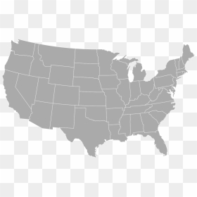Select Your State - Us Map Vector, HD Png Download - gray png