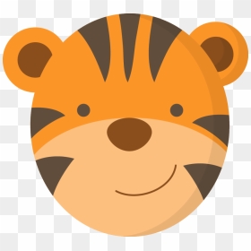 Cute Tiger Face Clipart, HD Png Download - baby face png