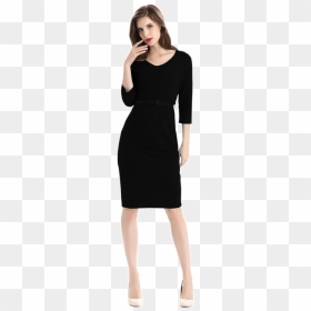 Woman Dress Png - Woman Black Dress Png, Transparent Png - black dress png
