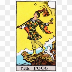 Tarot Card The Fool - Fool Tarot Card, HD Png Download - tarot card png