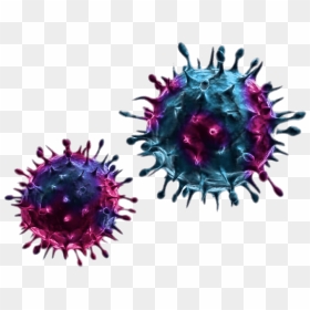 Blue And Purple Viruses - Virus Transparent, HD Png Download - computer virus png