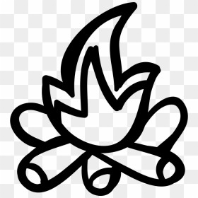 Fire Outline Svg Png Icon Free Download, Transparent Png - fire line png