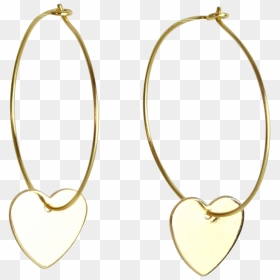 Candy Heart Hoops - Earrings, HD Png Download - candy heart png