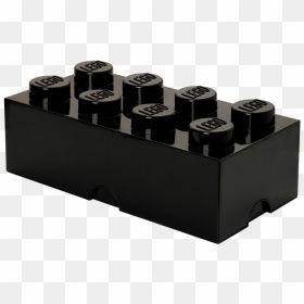 4004 Lego Storage Brick 8 Black - Brique Lego Noire, HD Png Download - lego blocks png