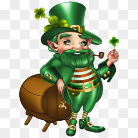 Leprechaun Saint Patrick, HD Png Download - happy st patrick's day png