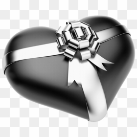 #gift #regalo #present #presente #heart #corazon #black - День Святого Валентина Клипарт, HD Png Download - moño negro png