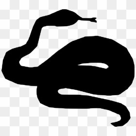 Silhouette,monochrome Photography,artwork - Black Snake Drawing Transparent, HD Png Download - snake cartoon png