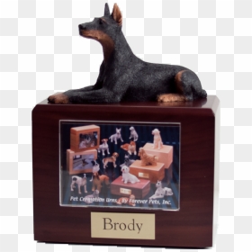 Dog Figurines , Png Download - Doberman Urn, Transparent Png - doberman png