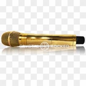 Golden Microphone Png - Shure Gold Wireless Microphone, Transparent Png - gold mic png