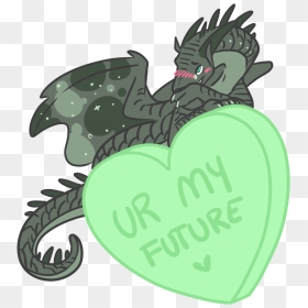 Wof Sideblog Made A Goofy Little Candy-heart Valentine - Dragons Cute Dragons Wings Of Fire, HD Png Download - candy heart png
