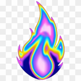 #fire #flame #aesthetic #color #dream #emoji #glitter - Flame Aesthetic Png, Transparent Png - purple flame png