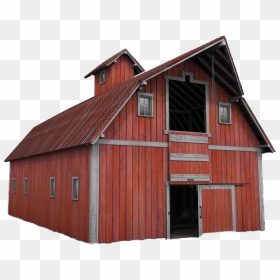 Farm House Barn Png Images - Red 3d Barn, Transparent Png - shed png