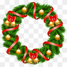 Free Holiday Clipart Wreath, HD Png Download - christmas greenery png