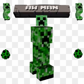 Aww Man - Toy Block, HD Png Download - creepers png