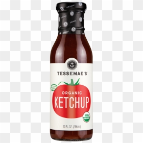 Close Up Of A Bottle Of Tessemae"s Organic Sugar Free, HD Png Download - ketchup bottle png