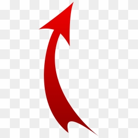 Rawheights Beats - Red Arrow Drawing Png, Transparent Png - curved red arrow png