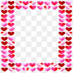 Valentine Love Heart Pink Shades - Valentine's Day Letters For Friend, HD Png Download - marcos para fotos png