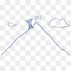 970 X 602 - Mountain Climbing Doodle, HD Png Download - silver line png
