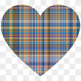 Colorful Gingham Heart Clip Arts - Clip Art, HD Png Download - heart pattern png