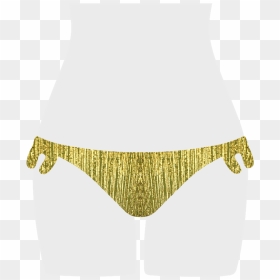 Golden Glow Flora Bikini Bottom , Png Download - Panties, Transparent Png - gold glow png
