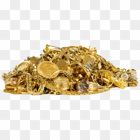 If We Can Resell Your Old Jewellery We May Be Able - Pile Of Gold Jewelry, HD Png Download - gold mic png