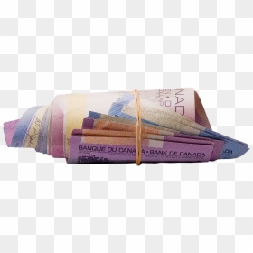 A Roll Of Canadian Currency In Different Denominations, - Tithes And Offering Firstfruit, HD Png Download - money roll png
