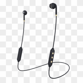Earbuds Png, Transparent Png - gold mic png
