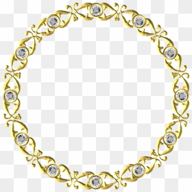 Round Border Gold For Wedding, HD Png Download - round gold frame png