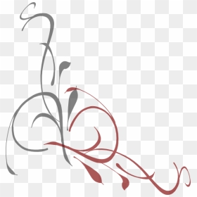 Vine Clip Art, HD Png Download - red swirl png