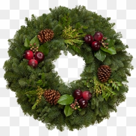 Transparent Christmas Greenery Png - Wreath, Png Download - christmas greenery png