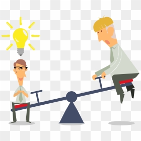 Seesaw Cartoon Png, Transparent Png - collaboration png