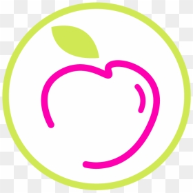 Apple Borde Verde Circulo Blanco - Circle, HD Png Download - circulo blanco png