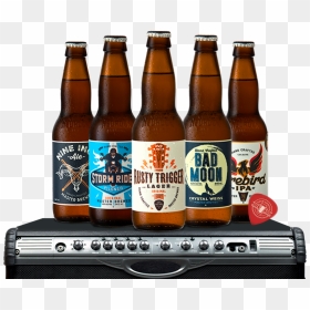 Speaker And Bottles Vector - Red Rock Beer, HD Png Download - beer bottle vector png